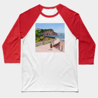 Trains At Teingmouth Baseball T-Shirt